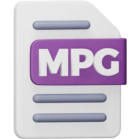 Mpg File  3D Icon