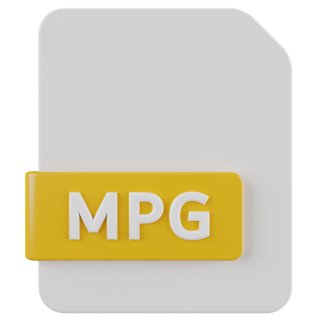 MPG File  3D Icon