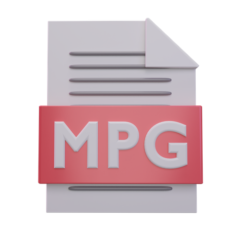 Mpg File  3D Icon