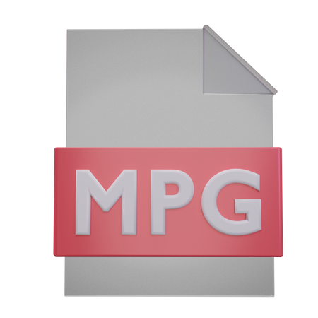 Mpg File  3D Icon