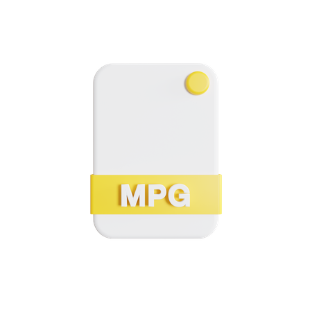Mpg File 3D Icon