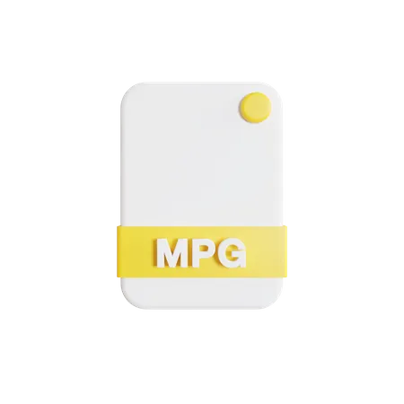 Mpg File  3D Icon