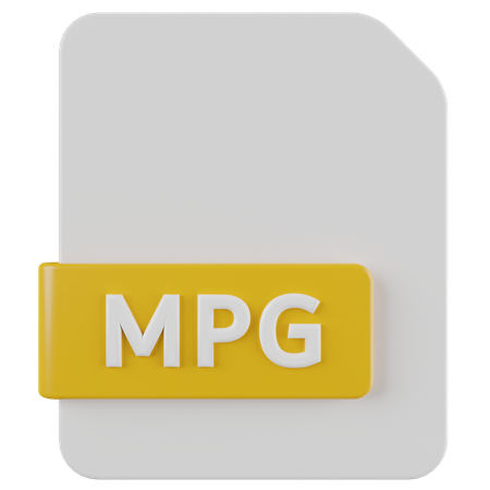 MPG File 3D Icon