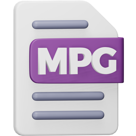 Mpg File  3D Icon