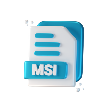 Msi-Datei  3D Icon