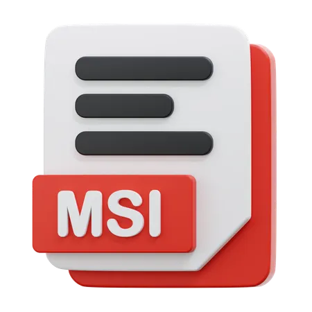 MSI FILE  3D Icon