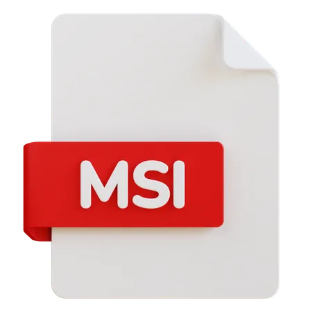 Msi File  3D Icon