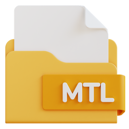 Mtl File  3D Icon