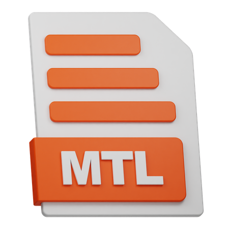 Mtl ファイル  3D Icon