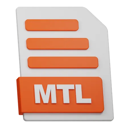 Mtl ファイル  3D Icon