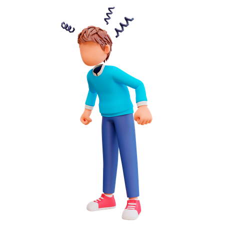 Muchacho enojado  3D Icon