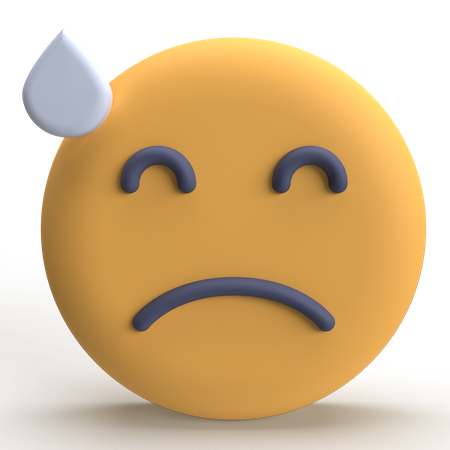 Müde Emoji  3D Icon