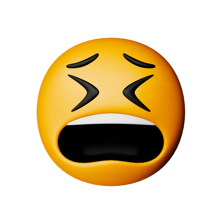 Müdes Gesicht Emoji  3D Icon