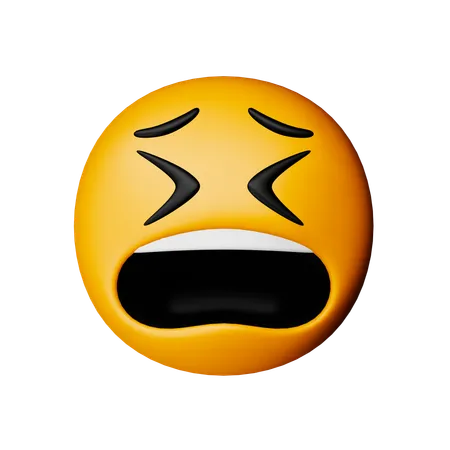 Müdes Gesicht Emoji  3D Icon