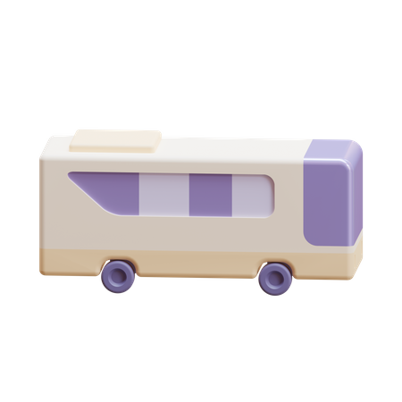 Mudik Bus  3D Icon