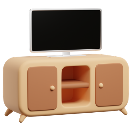 Gabinete de TV  3D Icon