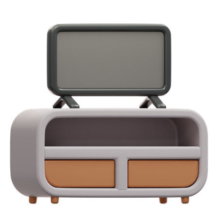 Gabinete de TV  3D Icon