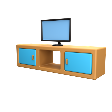 Gabinete de TV  3D Icon