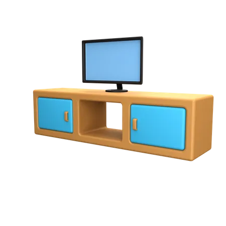 Gabinete de TV  3D Icon