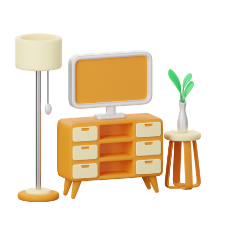 Muebles  3D Icon