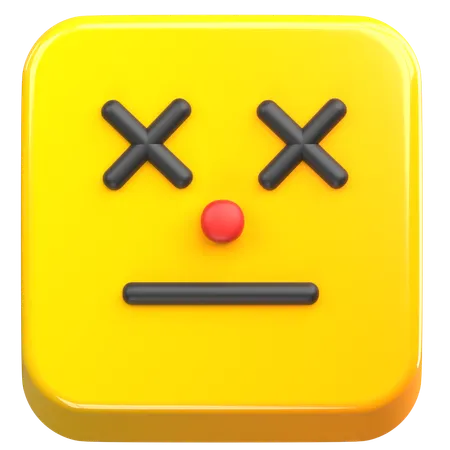 Emoji muerto  3D Icon