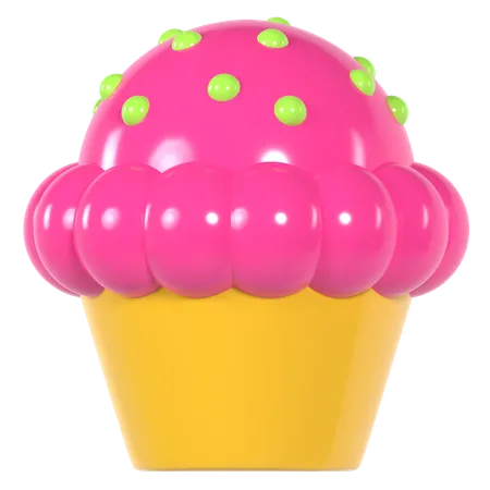 Muffin  3D Illustration