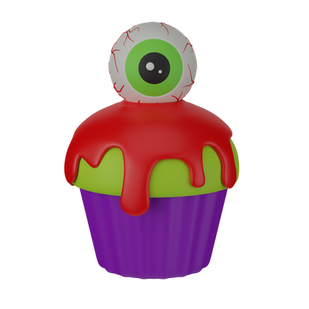 Muffin con ojo  3D Icon