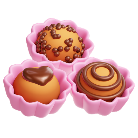 Muffin dos namorados  3D Icon