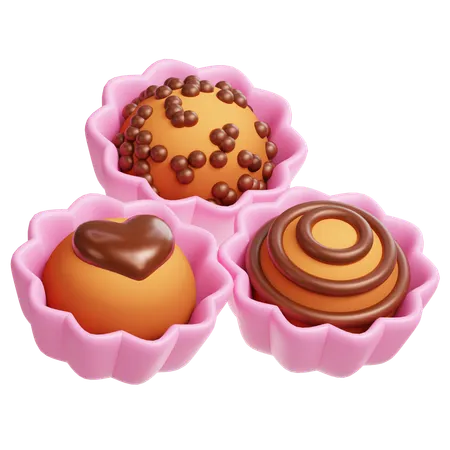 Muffin dos namorados  3D Icon