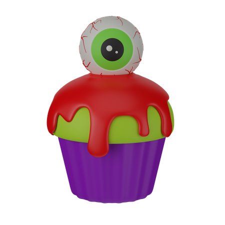 Muffin mit Auge  3D Icon