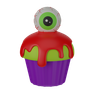 muffin with eye 3d logo