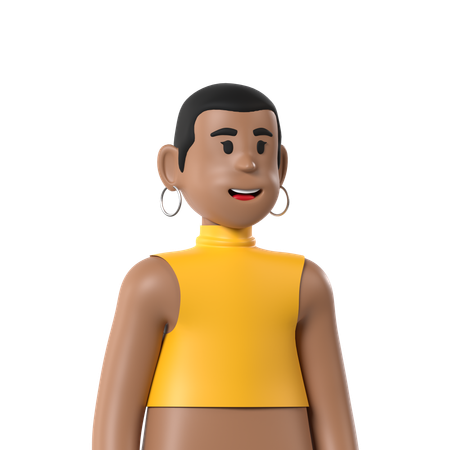 Mujer  3D Icon