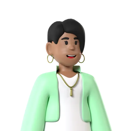 Mujer  3D Icon