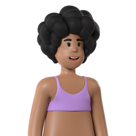 Mujer  3D Icon