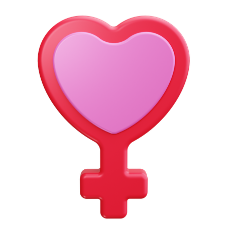 Femenino  3D Icon