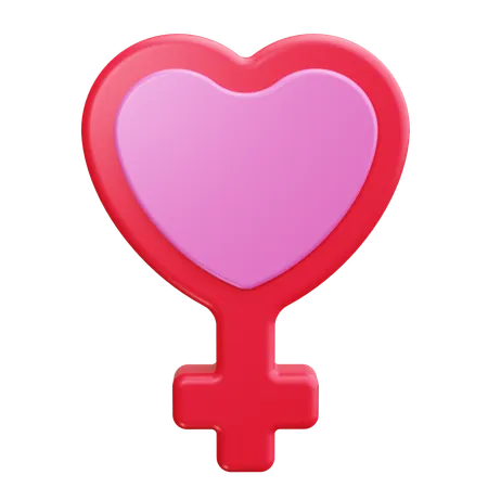 Femenino  3D Icon