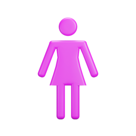 Femenino  3D Icon