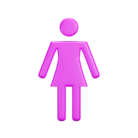 Femenino  3D Icon