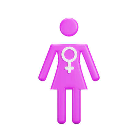 Mujer  3D Icon