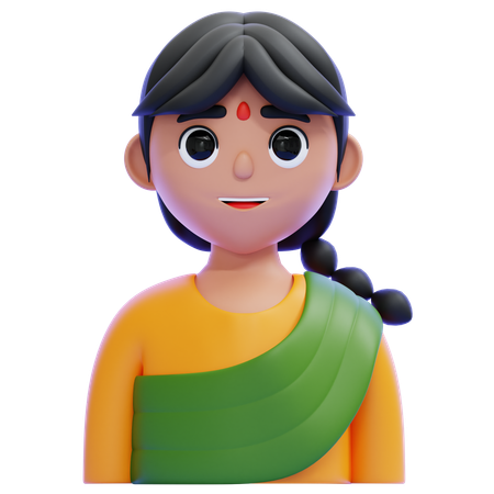 Mujer  3D Icon