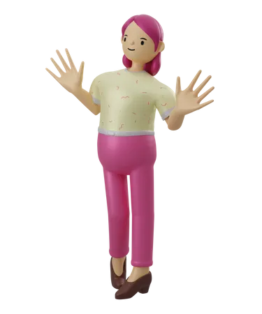 Mujer  3D Illustration