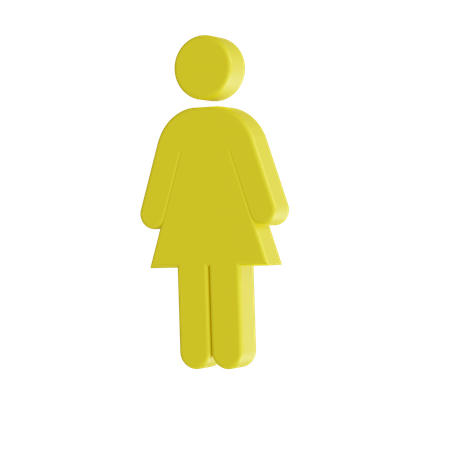 Femenino  3D Icon