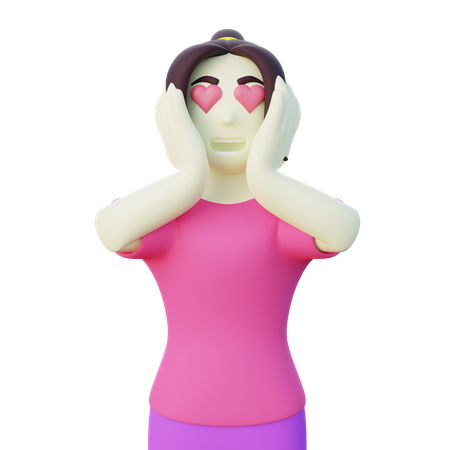 Mujer amante de la venta de compras  3D Icon