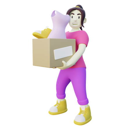 Mujer, amor, compras  3D Icon