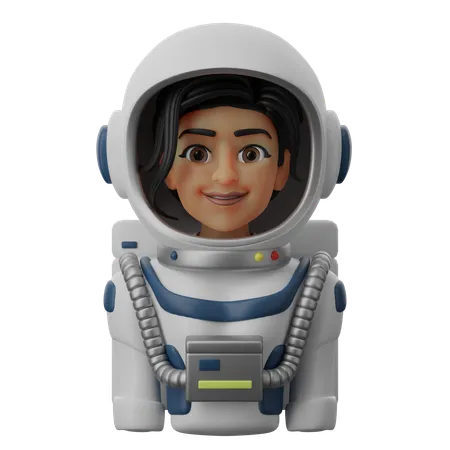 Mujer astronauta  3D Icon