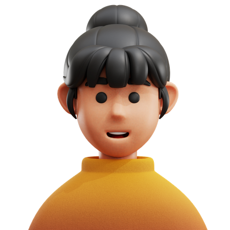 Avatar mujer  3D Icon