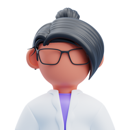 Mujer científica  3D Icon