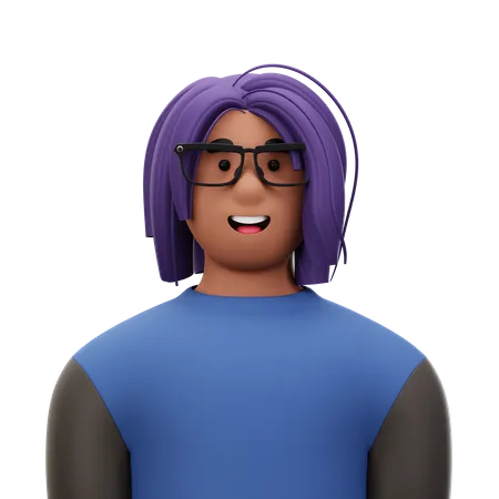 Mujer con gafas  3D Icon