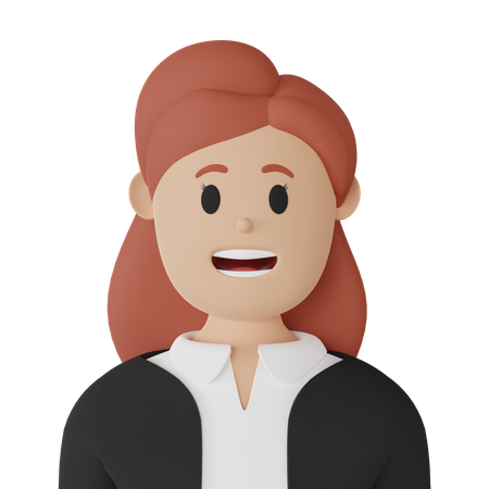 Mujer de negocios  3D Icon
