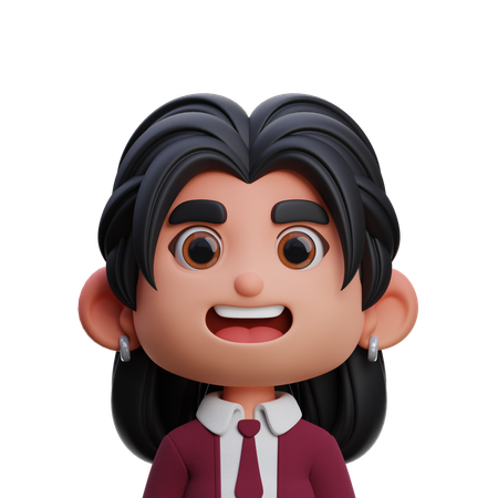 Mujer de negocios  3D Icon